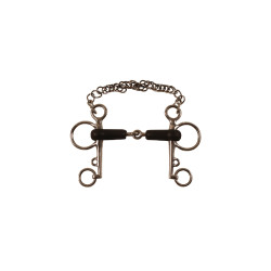 Mors Pelham Bedekt met Rubber Umbria Equitazione