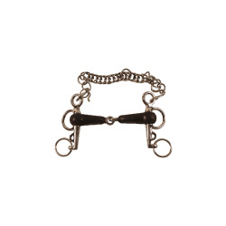 Pelham Bit Bedekt met Rubber met Korte Scharen Umbria Equitazione Pelham Bit Bedekt met Rubber met Korte Scharen Umbria Equitazione