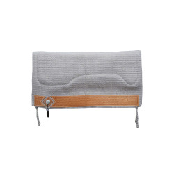 Western Show Alpaca Zadeldek met Barbwire Gravure Pool's Tan Bruin