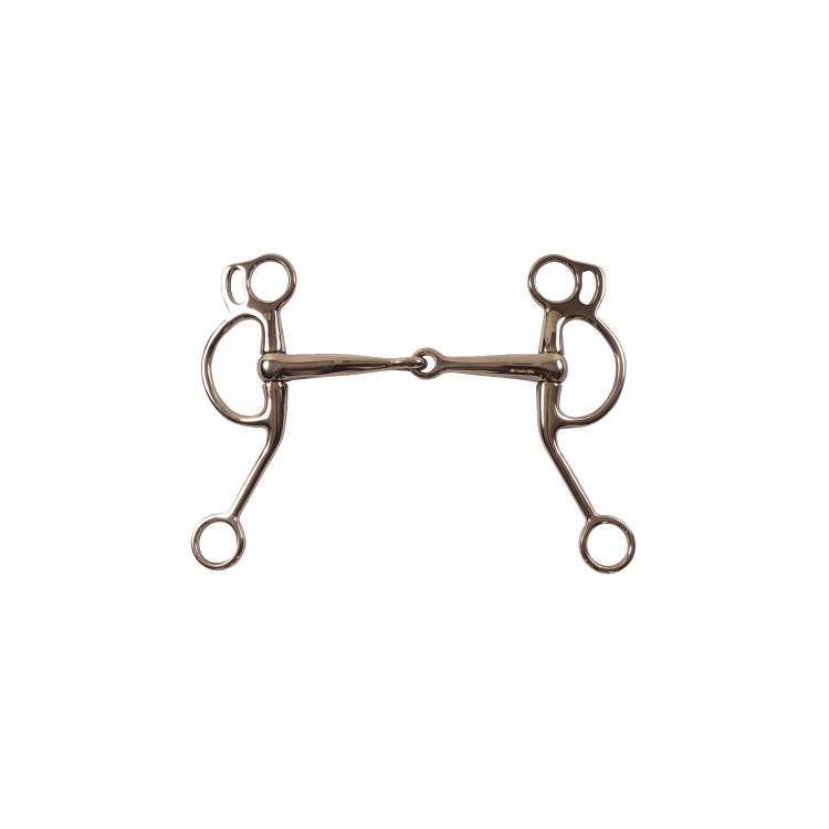 Mors Western Inox met Gebogen Takken en D-ringen Pool's