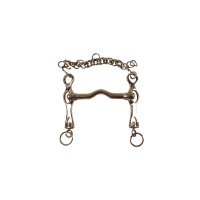 Mors de Dressage Plein avec Branches Plates Umbria Equitazione