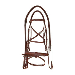 Bridon Supreme met Contrasterende Stiksels en Supreme Teugels Bruin Bridon Supreme met Contrasterende Stiksels en Supreme Teugels Bruin