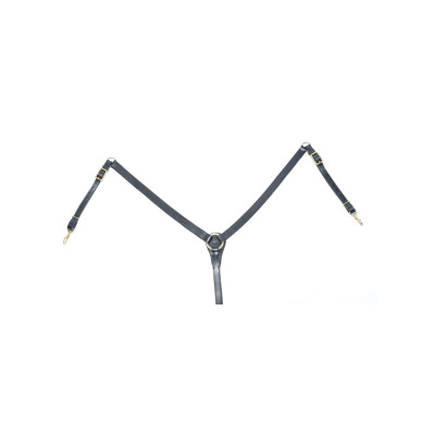 "Y" borsttuig in Supreme-leer Zwart
