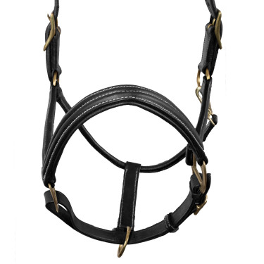 Lederen Halster Triple Supreme Zwart