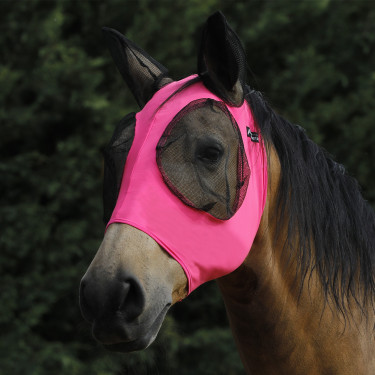 Anti-vliegenmasker van Lycra met Oorbedekking Tech Pro-Tech Warm roze