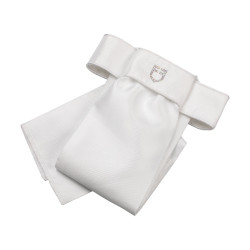 Dressuurstropdas met Strass-logo Equestro Wit / wit
