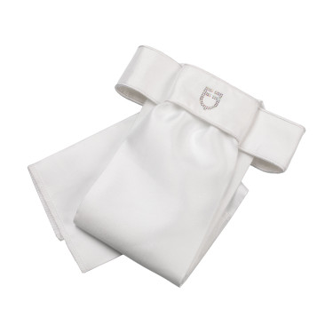 Dressuurstropdas met Strass-logo Equestro Wit / wit