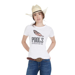 Slim Fit Dames T-shirt met Veer Pool's