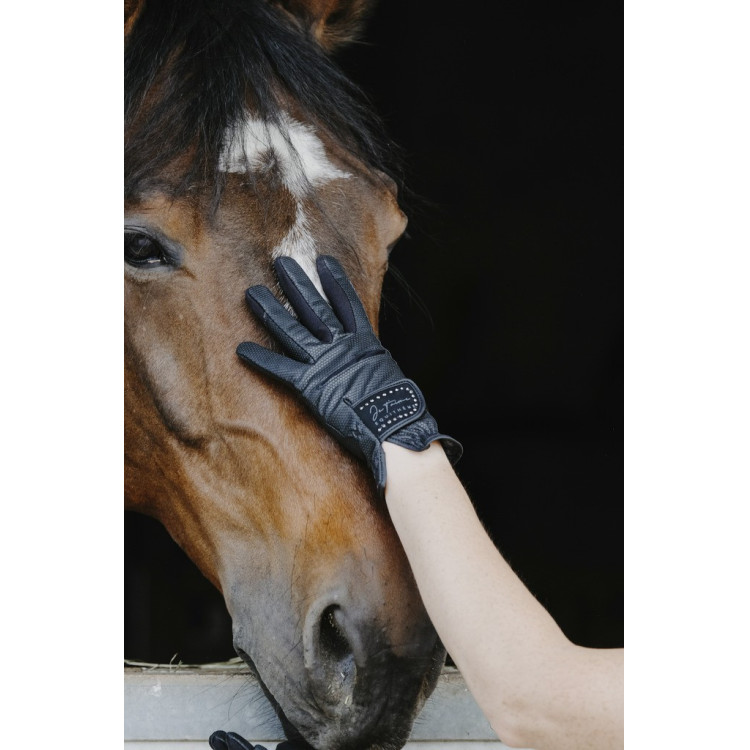 Handschoenen Ik hou van je Equithème Strass Handschoenen Ik hou van je Equithème Strass