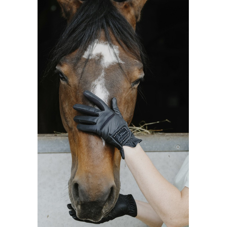 Handschoenen Ik hou van je Equithème Strass Handschoenen Ik hou van je Equithème Strass