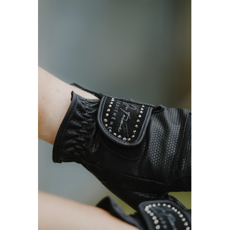 Handschoenen Ik hou van je Equithème Strass Handschoenen Ik hou van je Equithème Strass