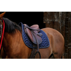 Zadeldek Equithème Brocart Marine Marineblauw