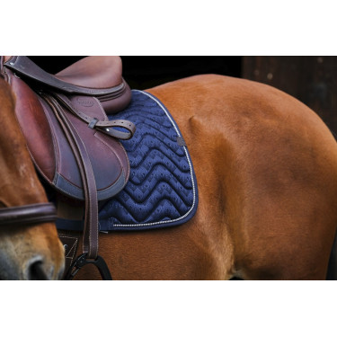 Zadeldek Equithème Brocart Marine Marineblauw