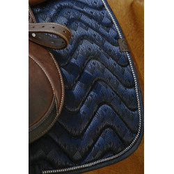Zadeldek Equithème Brocart Marine Marineblauw