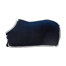 Fleece Deken Gevlochten Touw Kentucky Marine Marineblauw