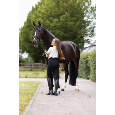 Broek met volledige grip voor alle seizoenen Horze Mira Zwart