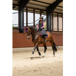 Lange mouwloze gewatteerde bodywarmer Gem B Vertigo Zwarte schoonheid