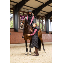 Lange mouwloze gewatteerde bodywarmer Gem B Vertigo Zwarte schoonheid