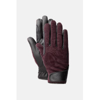 All-season rijhandschoenen Young Rider Perla Horze Fudge / kastanjebruin Bordeaux