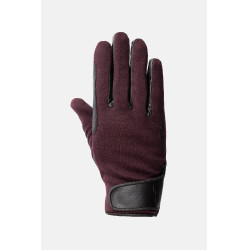 All-season rijhandschoenen Young Rider Perla Horze Fudge / kastanjebruin Bordeaux