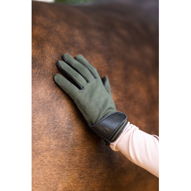 All-season rijhandschoenen Young Rider Perla Horze Kambada / donkergroene draak