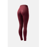 Legging Horze Maia dames full grip met telefoonzakje Marron bordeaux