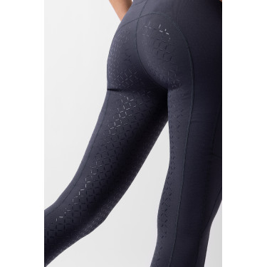 Halfseizoen legging Serena fullgrip Horze Marine inkt Marineblauw