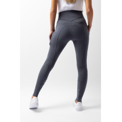 Broek Horze Mira kniestukken grip Stormblauw