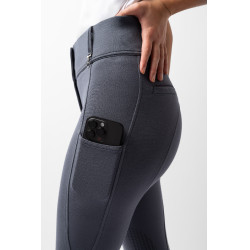 Broek Horze Mira kniestukken grip Stormblauw