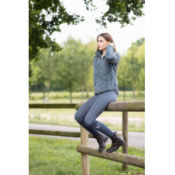 Broek Horze Mira kniestukken grip Stormblauw