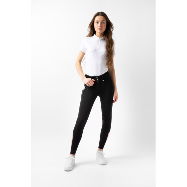 Horze hoge taille broek Young Rider Alena dames Zwarte schoonheid