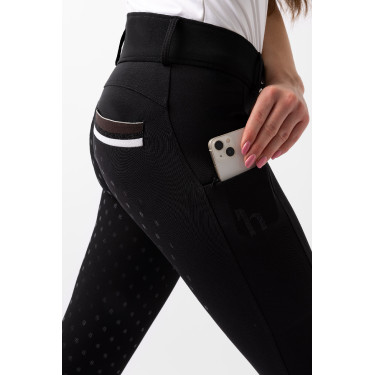 Horze hoge taille broek Young Rider Alena dames Zwarte schoonheid