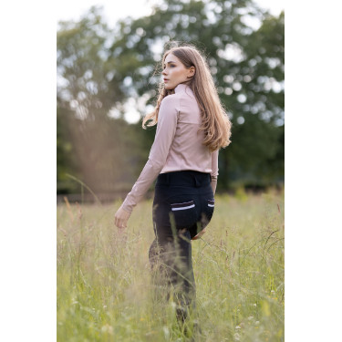 Horze hoge taille broek Young Rider Alena dames Zwarte schoonheid