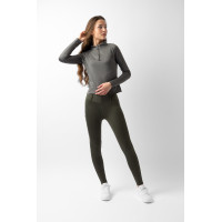 Functionele dameslongsleeve Young Rider Elisa Horze Kambada / donkergroene draak