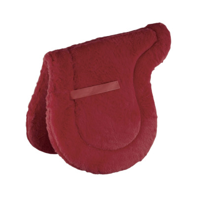 Tapis de selle ergonomique en polaire synthétique Burioni Bordeaux