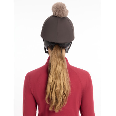 Toque My LeMieux voor helm Asgrauw Bordeaux