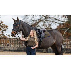 LeMieux Suede Close Contact Vierkant Zadeldek Alpine Bruin LeMieux Suede Close Contact Vierkant Zadeldek Alpine Bruin