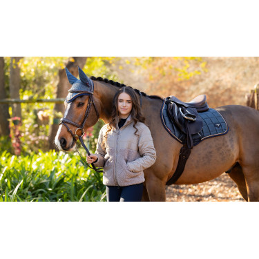 LeMieux Loire Classic Close Contact Square zadeldek Petrol Blauw LeMieux Loire Classic Close Contact Square zadeldek Petrol Blauw