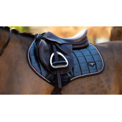 LeMieux Loire Classic Close Contact Square zadeldek Petrol Blauw LeMieux Loire Classic Close Contact Square zadeldek Petrol Blauw