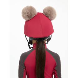 Dubbele pomponmuts Mini LeMieux Gloed Bordeaux