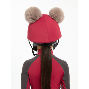 Dubbele pomponmuts Mini LeMieux Gloed Bordeaux