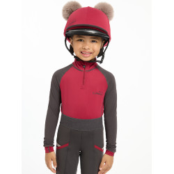 Dubbele pomponmuts Mini LeMieux Gloed Bordeaux