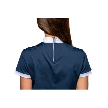 Wettkampfpolo Flags & Cup Isla Kurzarm Marine Marineblauw