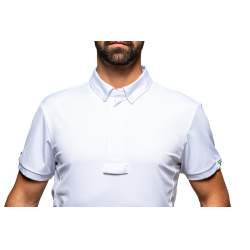 Wedstrijdpolo Flags & Cup jongen Wako korte mouwen Wit