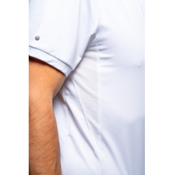 Wedstrijdpolo Flags & Cup jongen Wako korte mouwen Wit