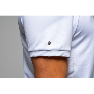 Wedstrijdpolo Flags & Cup jongen Wako korte mouwen Wit