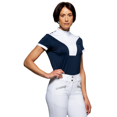 Wedstrijdpolo Flags & Cup Arizona met korte mouwen Marine Marineblauw