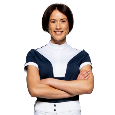 Wedstrijdpolo Flags & Cup Arizona met korte mouwen Marine Marineblauw