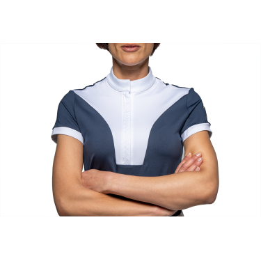 Wedstrijdpolo Flags & Cup Arizona met korte mouwen Marine Marineblauw