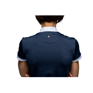 Wedstrijdpolo Flags & Cup Arizona met korte mouwen Marine Marineblauw